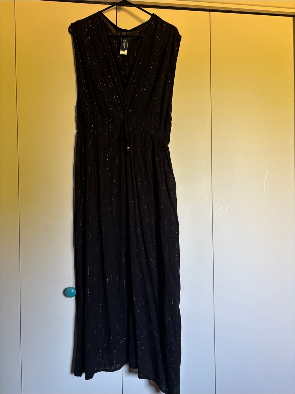 Swimsuits For All Black Sparkle Maxi Dress